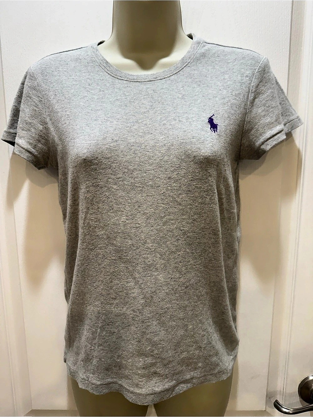Ralph Lauren Women's Gray Short Sleeve Tee Size Medium